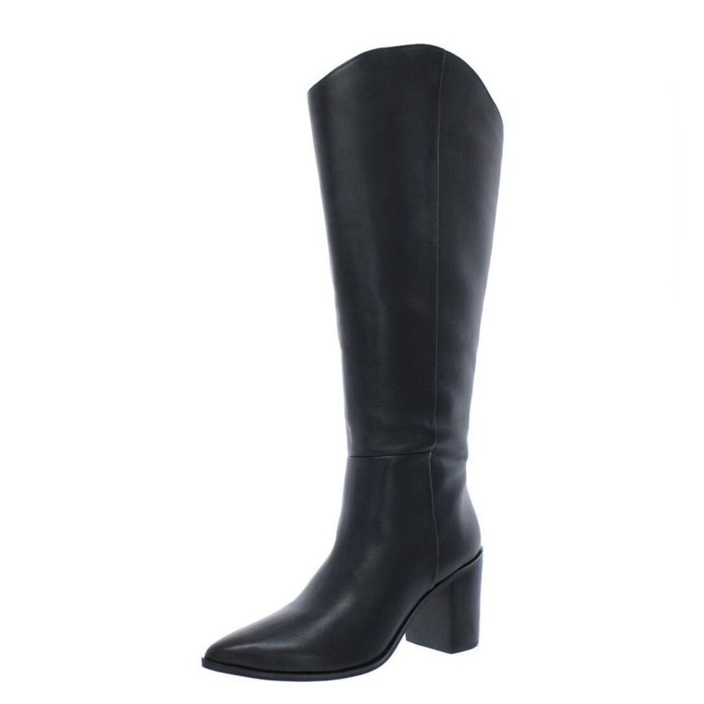 New Sarto Franco Sarto Womens Ticada in Black Leather Knee-High Boots Size 10